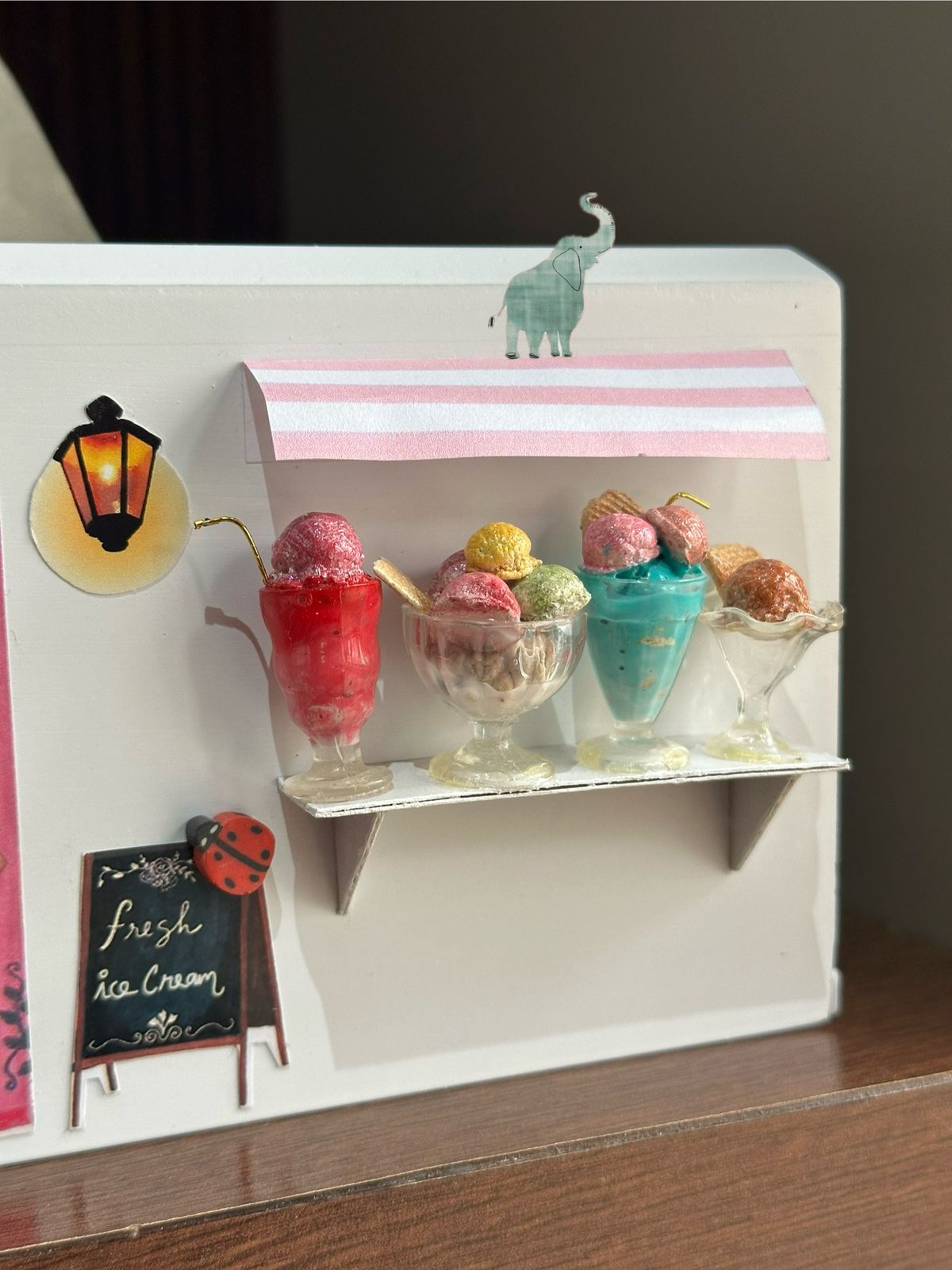 Ice Cream Parlor Tissue Box